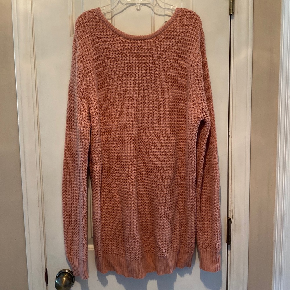Blush pink knit sweater